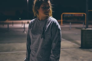 Image of VALLEY LONG SLEEVE T-SHIRT (GREY)