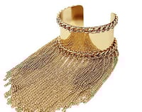 Chain Cuff Tassels Bracelet
