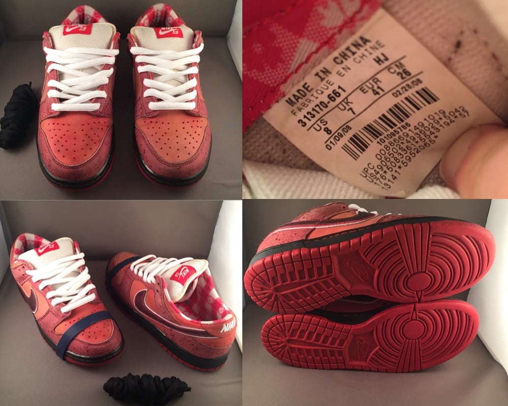 Image of Nike Dunk Low Premium SB ”Red Lobster’’ sz. 8 US