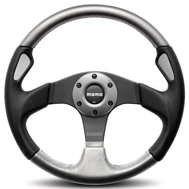 Image of Momo Jet Steering Wheel - 350mm Silver