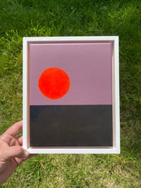 Image 1 of ‘Red Moon’ Original Acrylic On Canvas Painting 