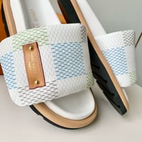 Image 3 of LV Damier Pillow Slides