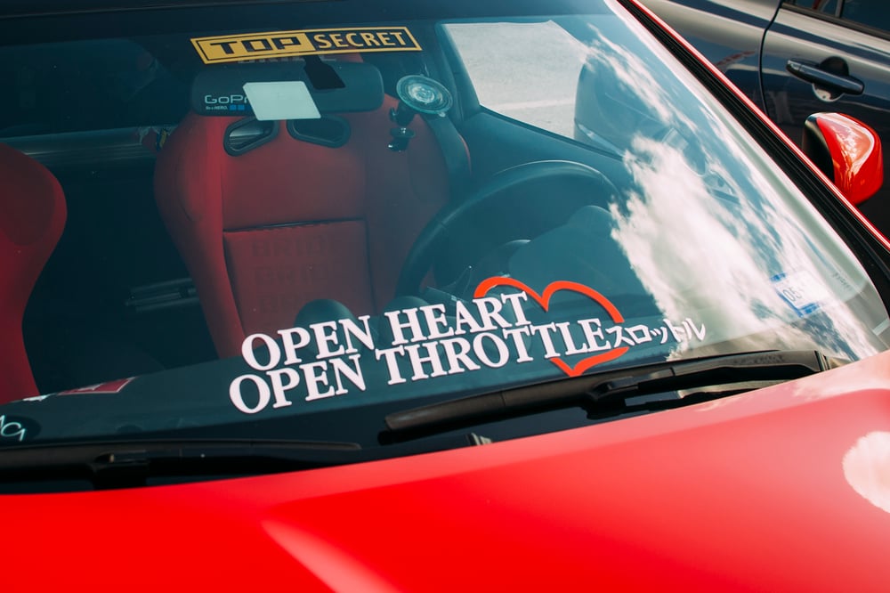 Image of OPEN HEART, OPEN THROTTLE (Banner)