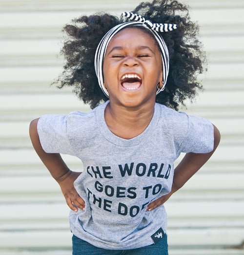 Image of The World Goes to the Doers Kids Tee