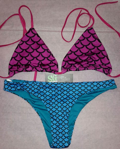 Image of SYNS FISH SCALE BIKINI.  SWIMWEAR 2015