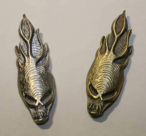 Image of Misfit Psycles Brass Headbadge