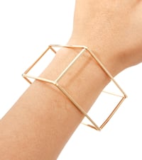 Image 1 of GOEMETRIC SQUARE BANGLE