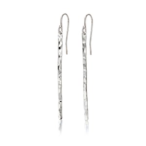 Image of Hammered Bar Earrings