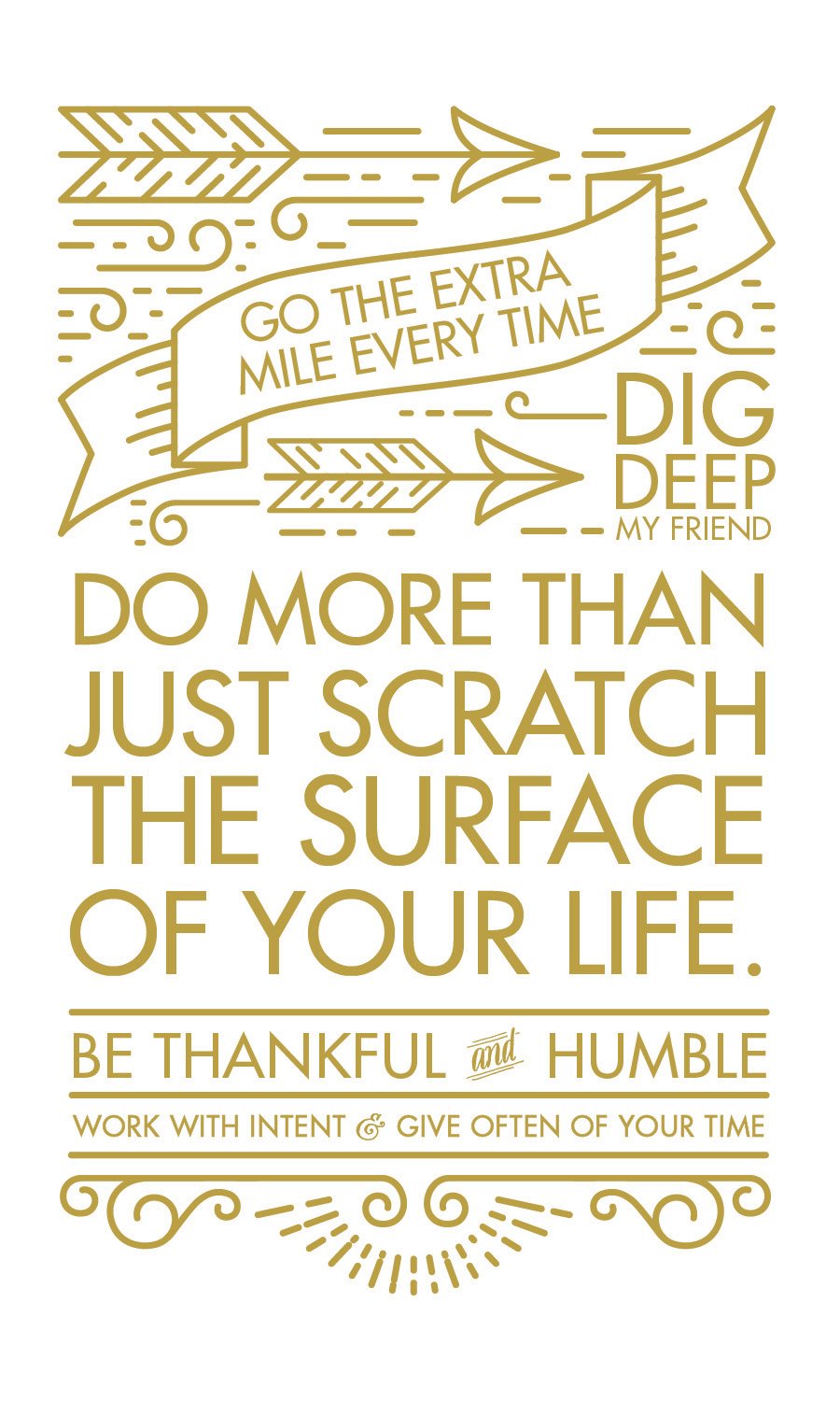 Dig Deep My Friend Print