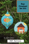 Boys Ornament Set 2015  PDF Pattern ANK 321