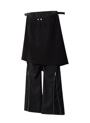 Image of EQUALNEAR - Ammo Belt Flared Pants (Black)