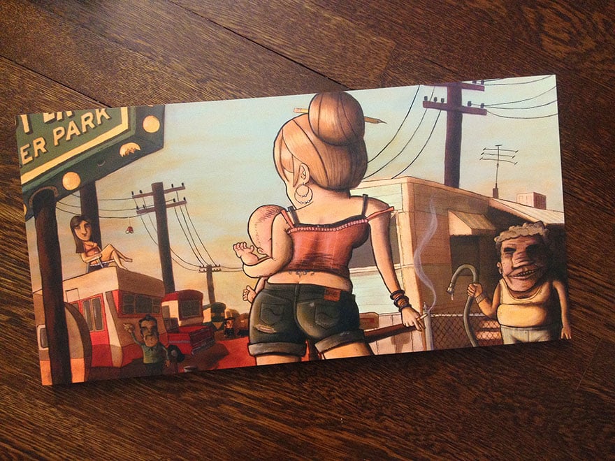 Image of Print on Wood - "Everyone knew Dottie was back on the market..."