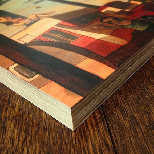 Image of Print on Wood - "Everyone knew Dottie was back on the market..."