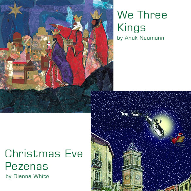Image of We Three Kings or Christmas Eve, Pezenas Christmas Cards