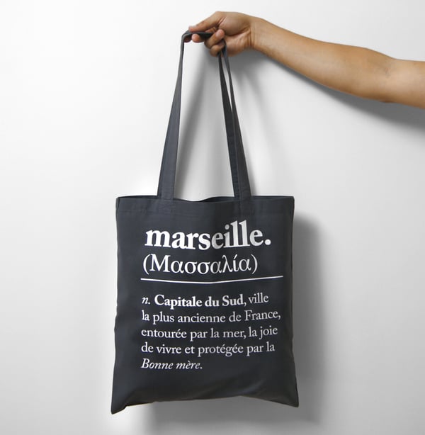 Image of ΜΑΣΣΑΛΊΑ tote bag gris