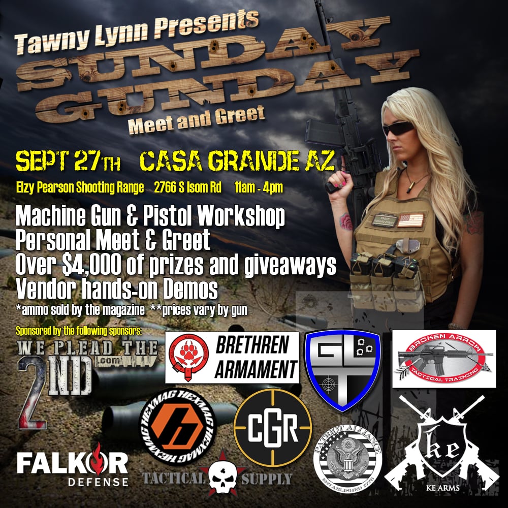 Sunday Gunday - Machine Gun/Pistol Workshop & Meet and Greet | TawnyLynn