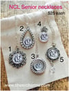 NCL Senior Presents necklaces with 18" silver chain