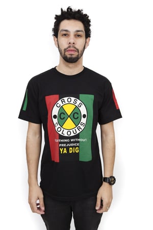 Image of Cross Colours - FLAG LOGO T-SHIRT