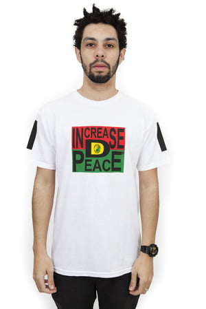 Image of Cross Colours - INCREASE D PEACE T-SHIRT - White