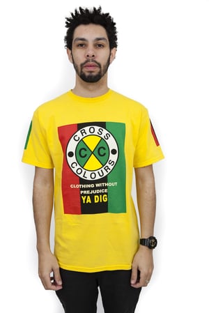 Image of Cross Colours - FLAG LOGO T-SHIRT