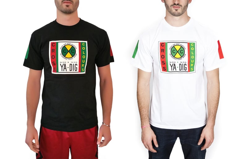 Image of Cross Colours - LABEL LOGO T-SHIRT (Regular Fit)