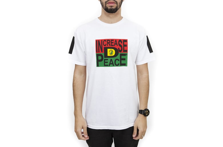 Image of Cross Colours - INCREASE D PEACE T-SHIRT - White