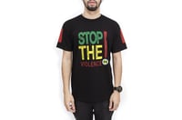 Image 1 of Cross Colours - STOP THE VIOLENCE T-SHIRT - Black