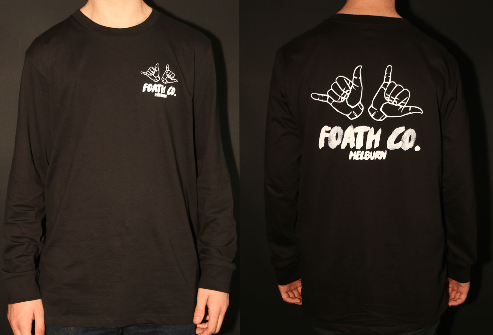 Image of Foath Shaka Long Sleeve Tee (Black)