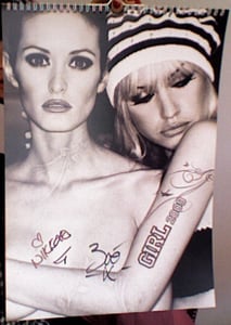 Image of Girl Management 2009 Calendar.  Limited Edition And Signed!