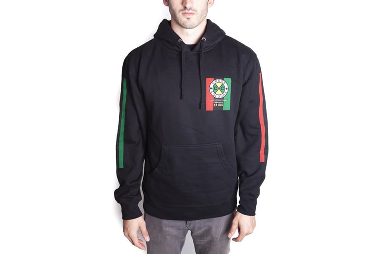 Image of Cross Colours - FLAG LOGO PULLOVER HOODIE