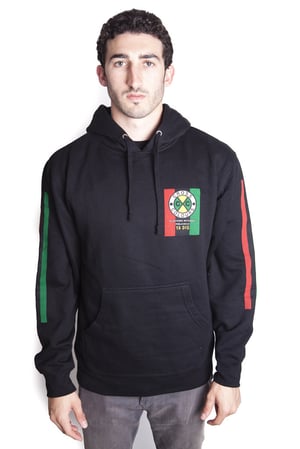 Image of Cross Colours - FLAG LOGO PULLOVER HOODIE