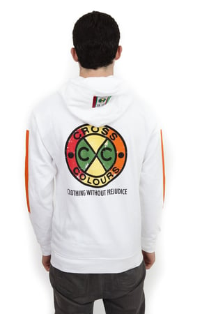 Image of Cross Colours - CXC GRAFFITI CIRCLE LOGO ZIP HOODIE