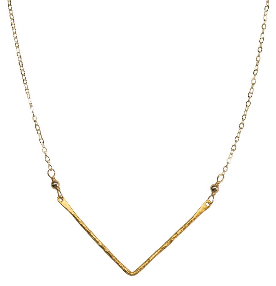 Image of Sloan Gold-filled Chevron Necklace