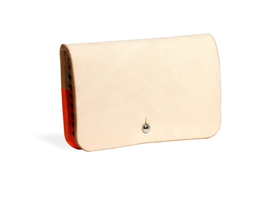 Image of Hand Dipped in Orange Paint Card Case