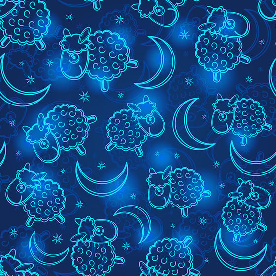 Image of Sleepy Sheepy Blue & Panel
