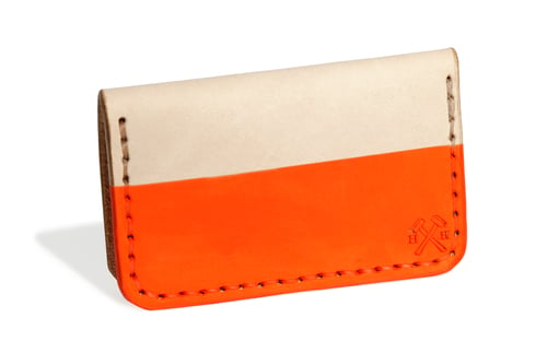 Image of Hand Dipped in Orange Paint Card Case