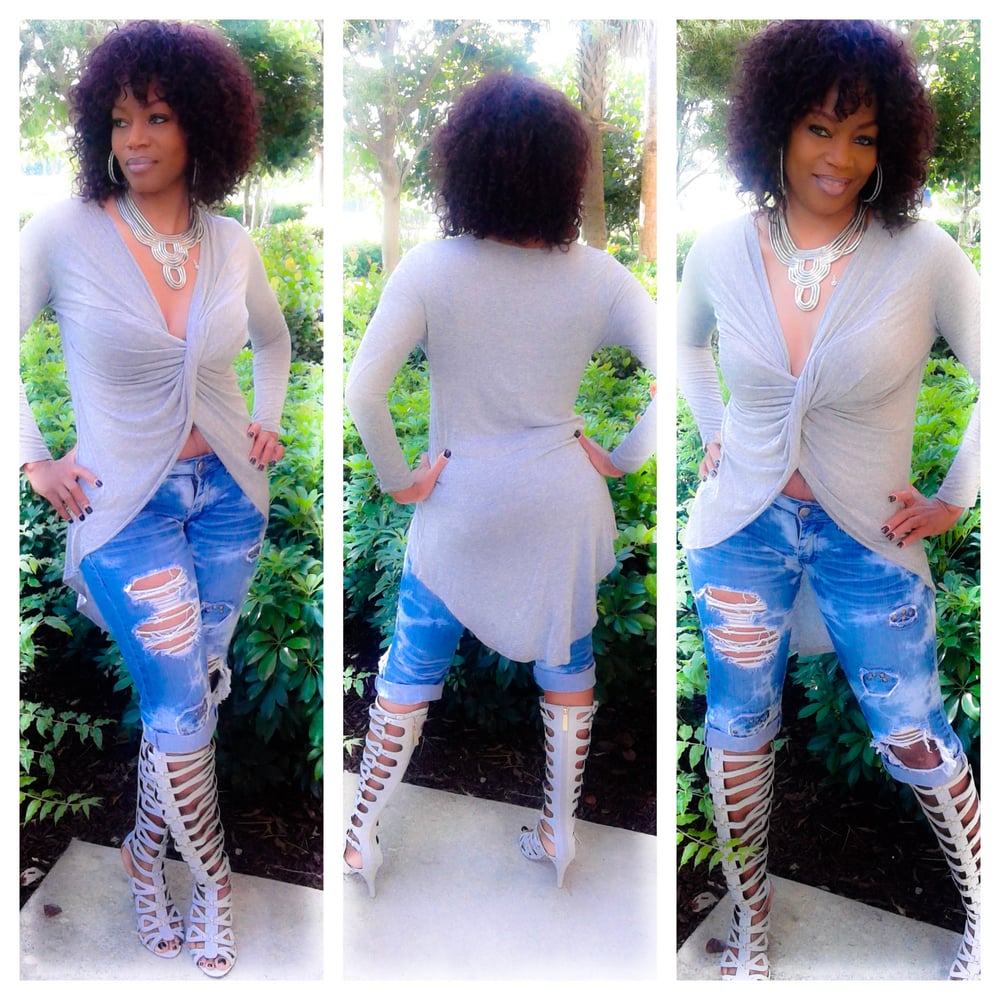 Image of Grey Twist Shirt