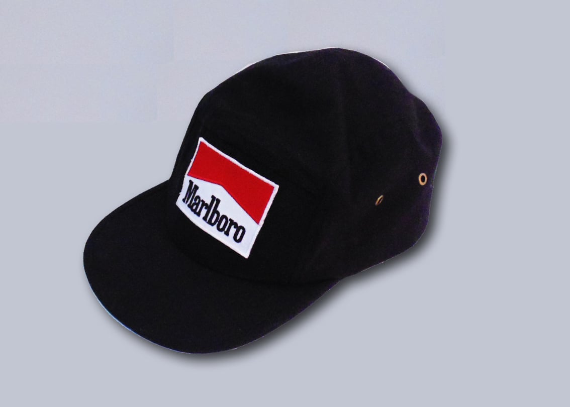 black marlboro hat