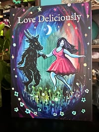Image 3 of Love Deliciously, Black Phillip Greeting Card