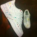 Image of In living color splatter custom Air Force ones