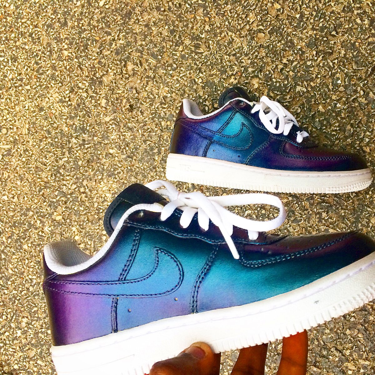 Color shift Air Force ones | Chitownkustomz