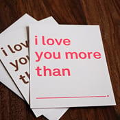 Image of i love you more than card