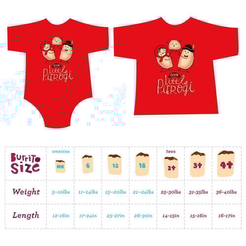 Image of Our Lil' Pierogi! Toddler Tee/Baby Bodysuit