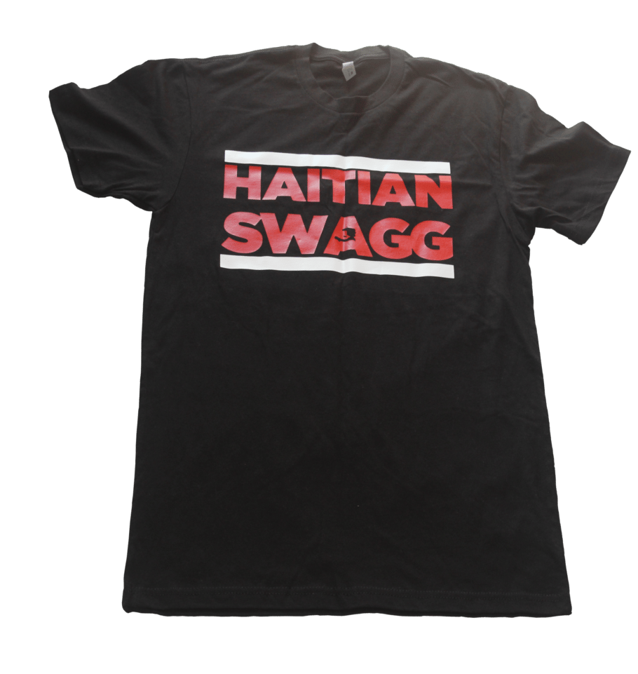 Image of Haitian Swagg red/white black tee