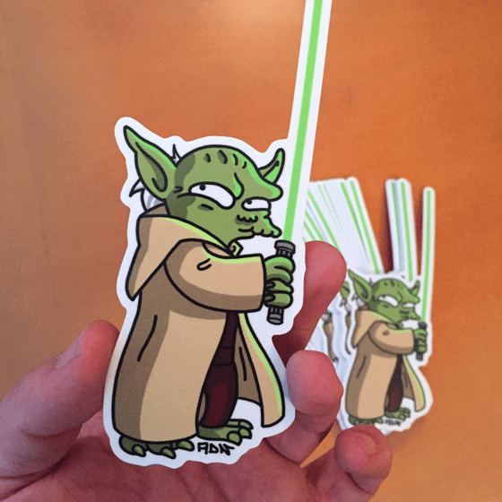 Image of Yoda stickers (3)