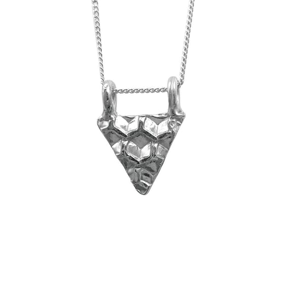 Image of Honeycomb Necklace Triangle Small