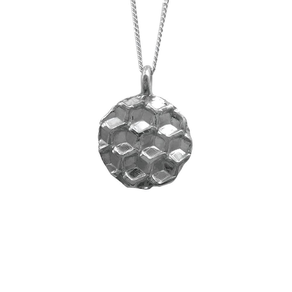 Image of Honeycomb Necklace Circle Small