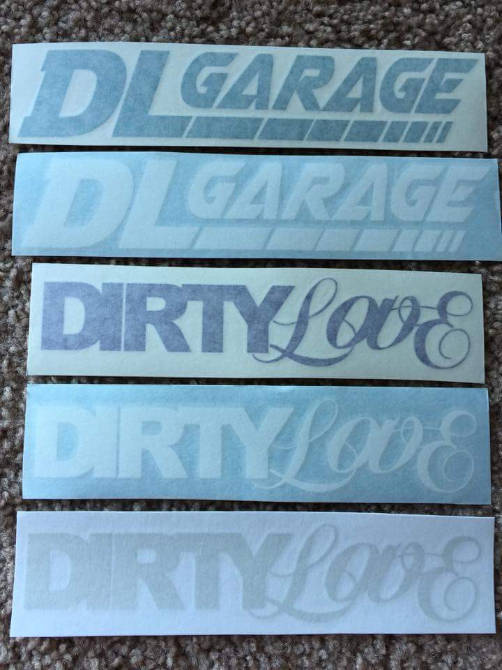 Image of DL Garage and DirtyLove Stickers