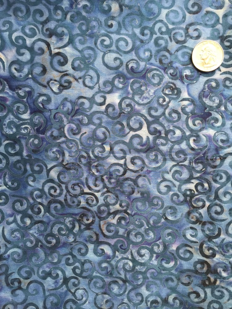 Image of Blue Swirl Batik