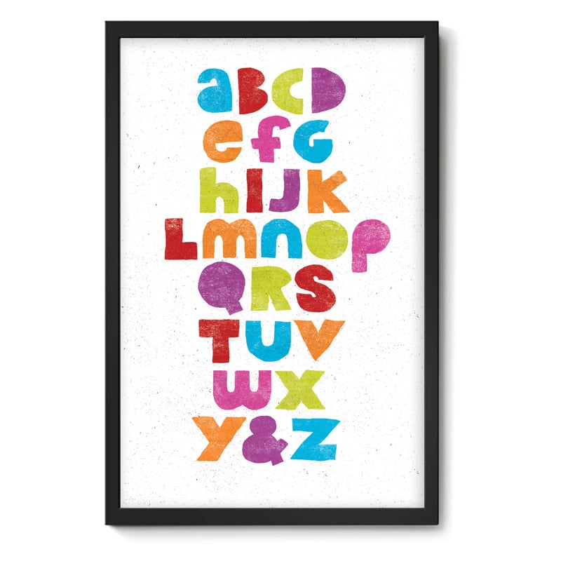 Image of Now I Know My ABC's Art Print